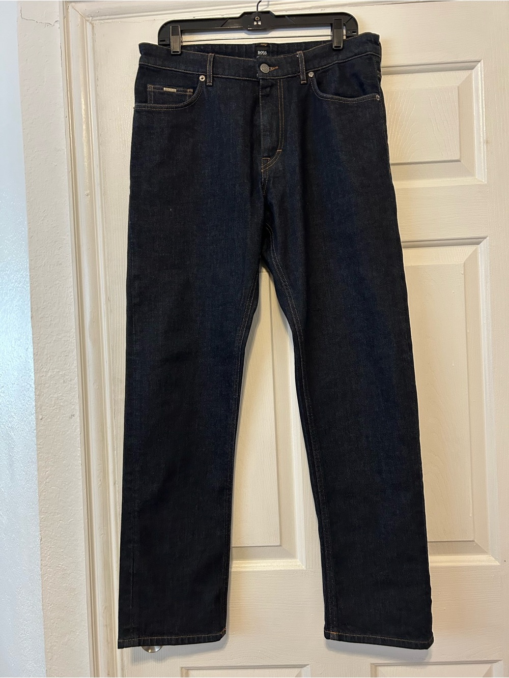 Hugo Boss Men's Straight Dark Blue Jeans